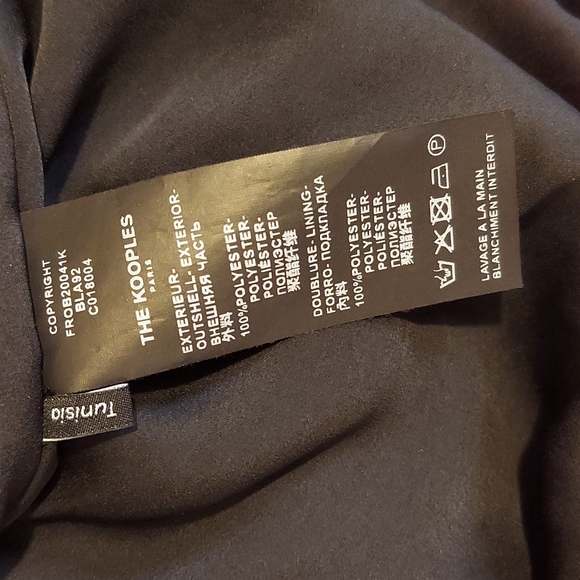 The Kooples Floral Print Short Sleeve Frilly Dress with Ruffle Details Size S/M - Picture 14 of 16